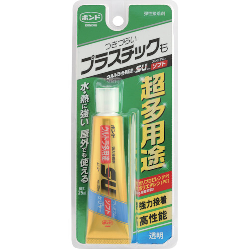 【TRUSCO】コニシ　ボンドウルトラ多用途ＳＵプレミアムソフト　２５ｍｌ　透明